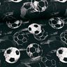 Bomullsjersey Fotbollsmål | Glitzerpüppi – svart/grått,  thumbnail number 2