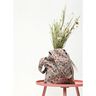 Dekorationstyg Halvpanama Stora blommor – natur/pink,  thumbnail number 7