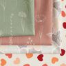 Dekorationstyg Halvpanama Vackra blommor – gammalt rosa,  thumbnail number 5