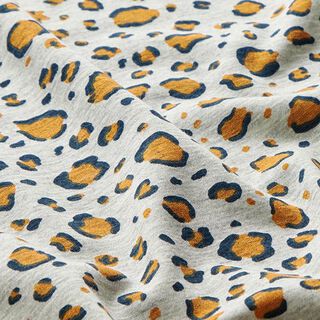 Alpfleece leopardmönster  – dimgrå, 