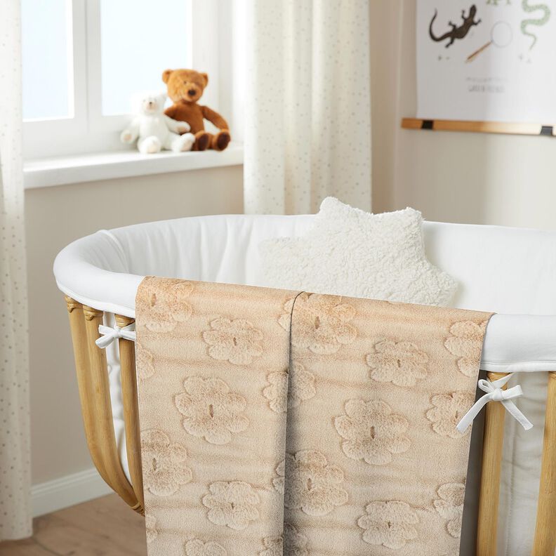 3D Fuskpäls blommönster – natur,  image number 6