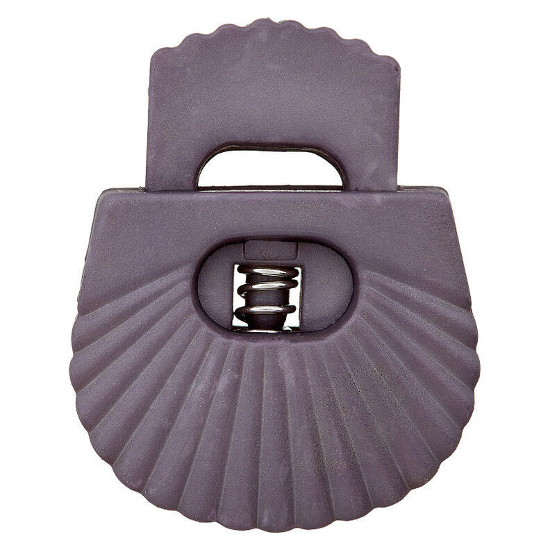 Snörstopp Mussla [Öppning: 8 mm] – grå,  image number 1