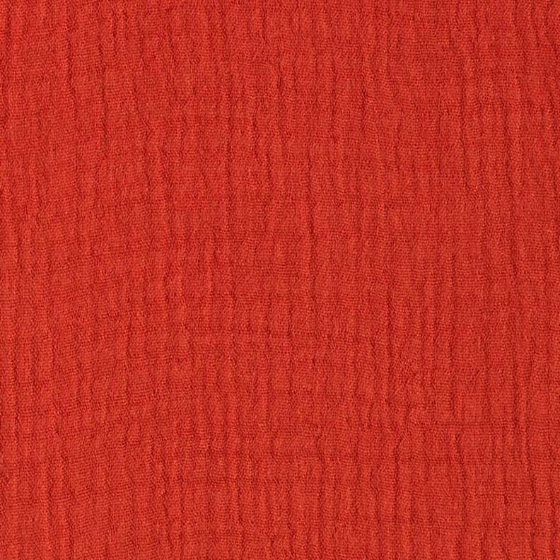 GOTS Bomullsmuslin i tre lager – terracotta,  image number 4