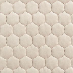Stoppningstyg quiltad sammet vaxkakor – sand, 