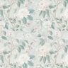 Bomullstyg Poplin fina blomkvistar – silverblå,  thumbnail number 1
