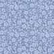 Bomullspoplin tvåfärgade blommor – jeansblå/ljusblått,  thumbnail number 1