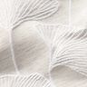 Dekorationstyg Jacquard stor ginkgo – dimgrå/elfenbensvit,  thumbnail number 5