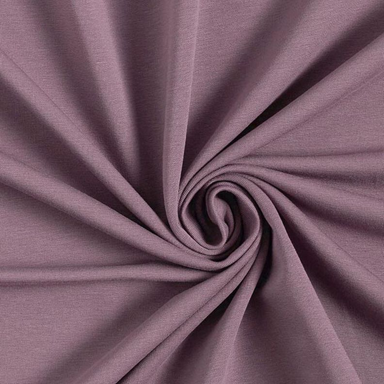 Lätt french terry enfärgad – aubergine,  image number 1