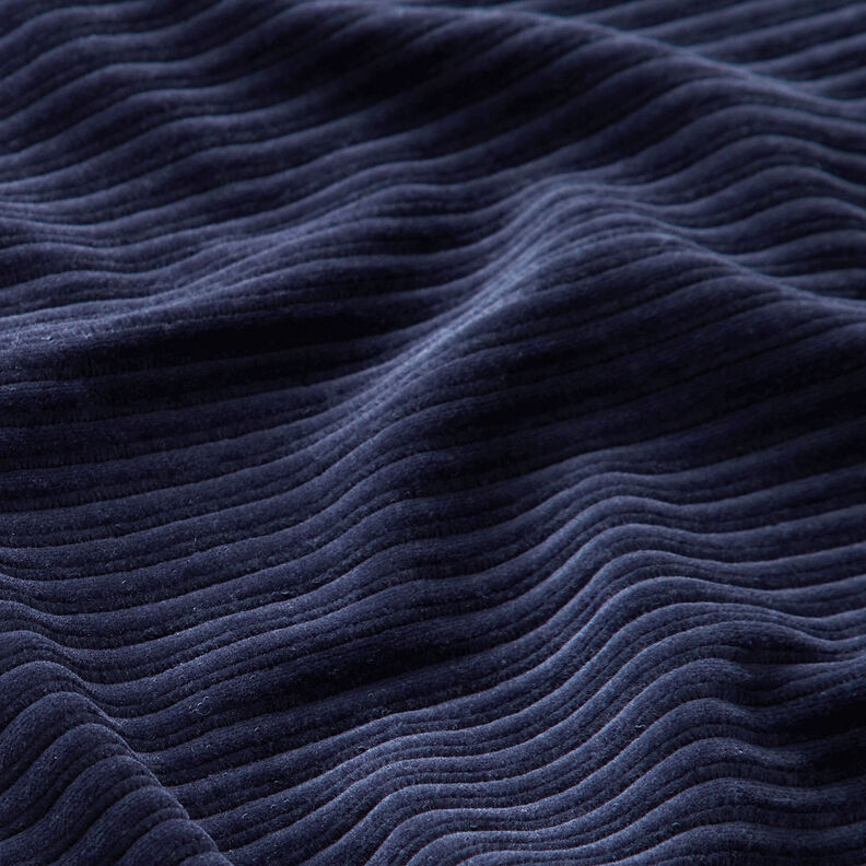 bred manchester Jersey Tvärgående räfflor – marinblått,  image number 2