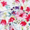 Bomullsjersey Sommarblommor digitaltryck – vit/intensiv rosa,  thumbnail number 2