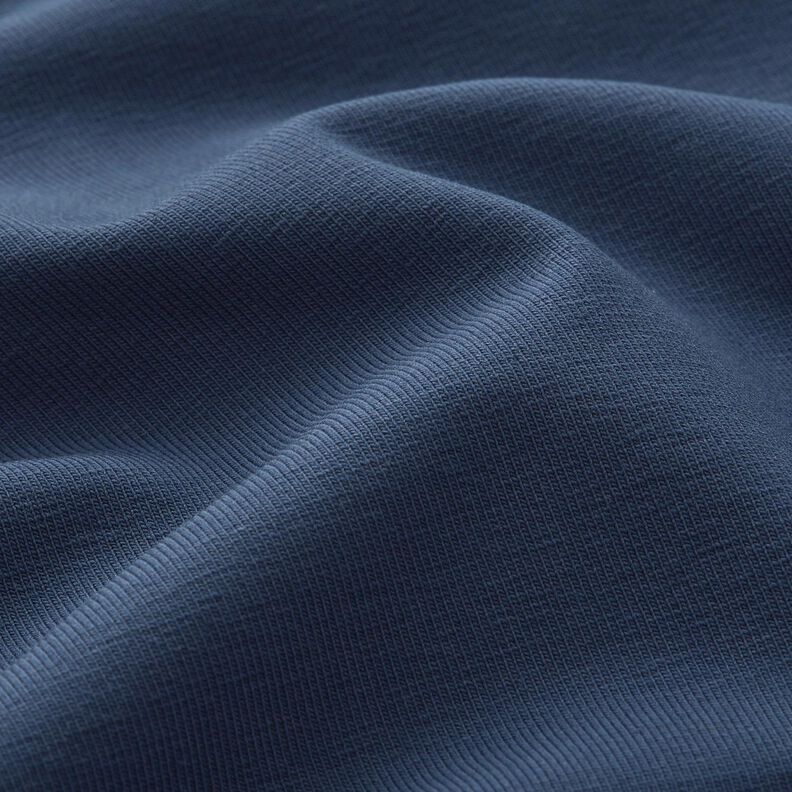 Bomullsjersey medium enfärgad – havsblå, image number 4