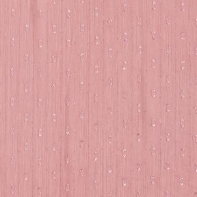chiffong dobby metallic kritstrecksränder – mörk gammelrosa/silvermetallic, 