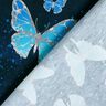 Bomullsjersey Fjärilar färggradient | Glitzerpüppi – nattblå,  thumbnail number 4