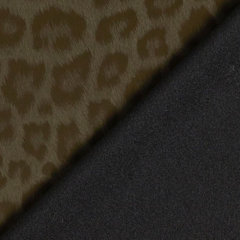 belagt byxtyg med borstat leopardmönster – khaki,  image number 4