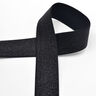 Elastiskt band metallic [40 mm] – svart,  thumbnail number 1
