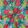 Bomullspoplin Fresh Flowers | Nerida Hansen – smaragdgrön,  thumbnail number 3
