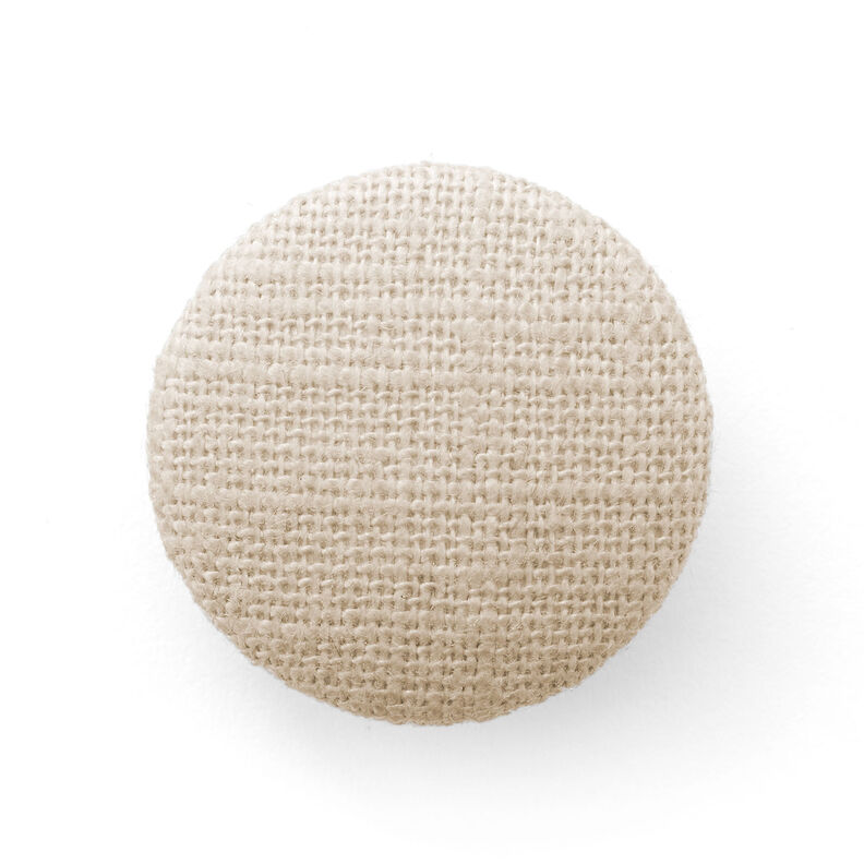 Klädd knapp, Linne Medium – sand,  image number 1