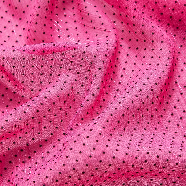 chiffong glitterränder och prickar – purpur, image number 2