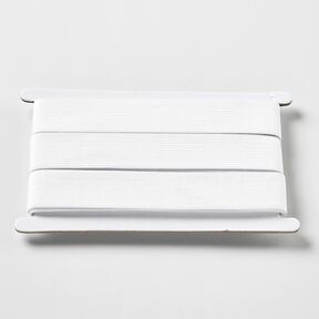 Mjukt gummiband [3 m | 25 mm] &ndash; vit, 