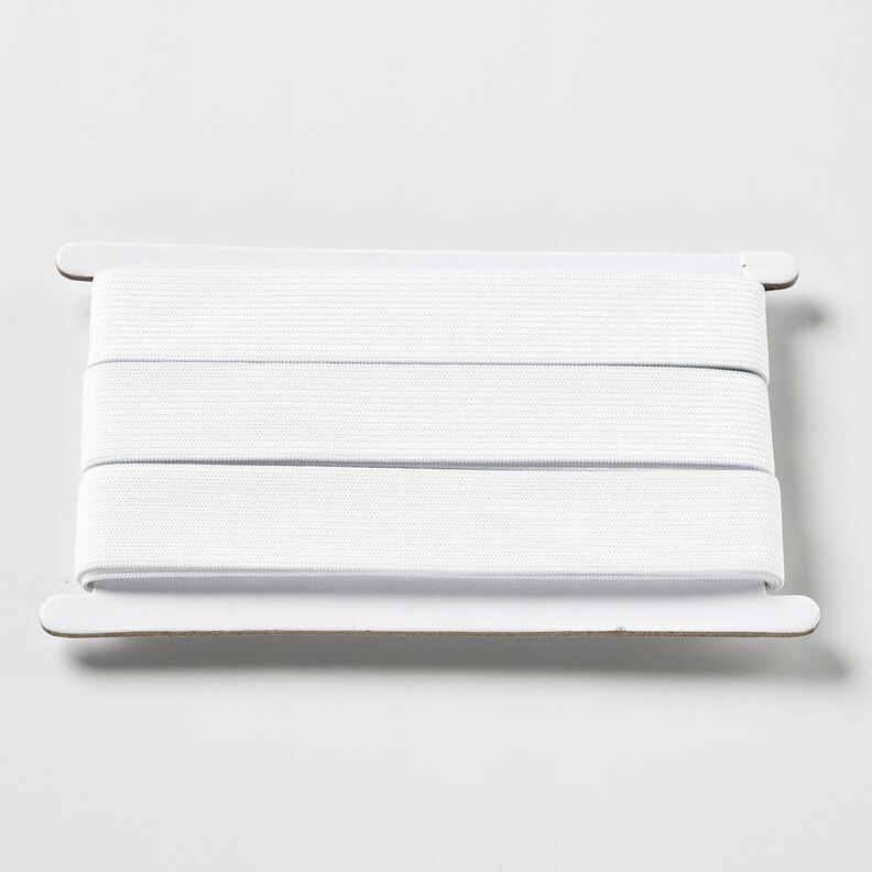 Mjukt gummiband [3 m | 25 mm] – vit,  image number 1