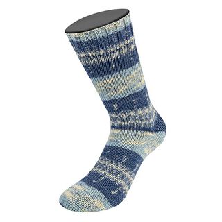 Meilenweit 100 Denim Mix Blue, 100g | Lana Grossa – ljusblått/mörkgrå, 