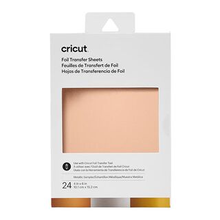 Cricut överföringsfilmer Metallic [ 10,1 x 15,2 cm | 24 styck ], 