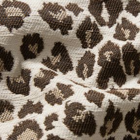 Stoppningstyg Jacquard Leopardmönster – kräm/anemon, 