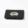 Öljettlapp [30 x 30 mm] – svart/silvermetallic,  thumbnail number 2