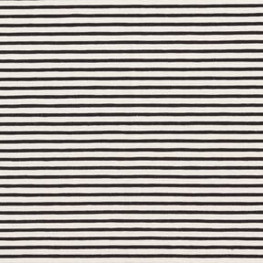 Bomullsjersey Smala r&auml;nder &ndash; kr&auml;m/svart, 