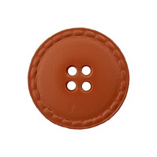 Läderknapp 4 hål – brun, 