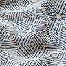 Dekorationstyg halvpanama 3D-kuber – blå/natur,  thumbnail number 2