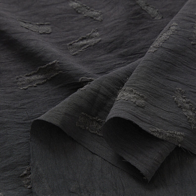 Jacquard dobby ränder – svart, image number 3