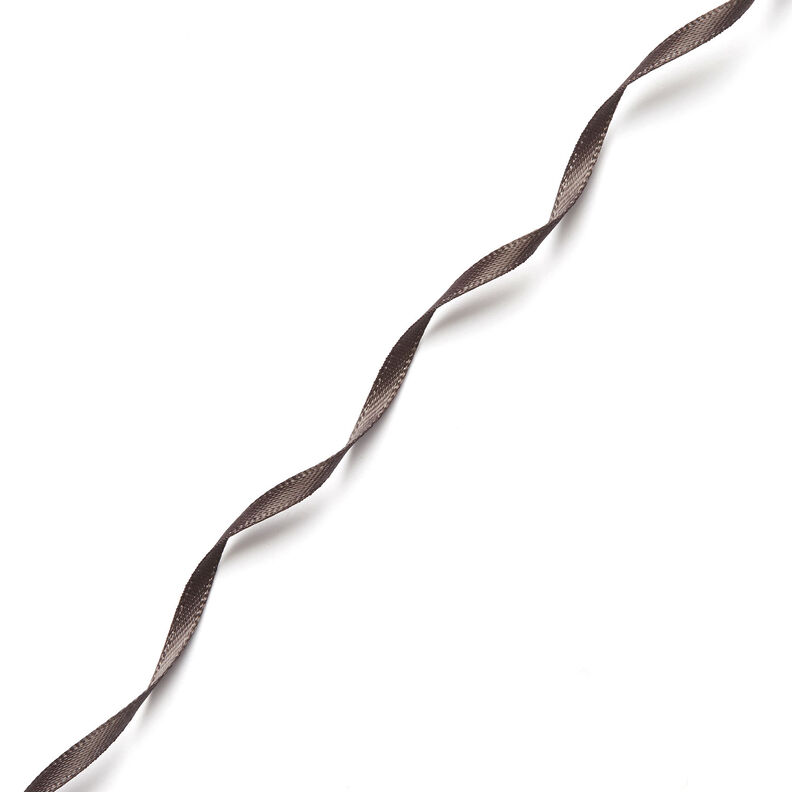 Satinband [3 mm] – mörkgrå,  image number 2