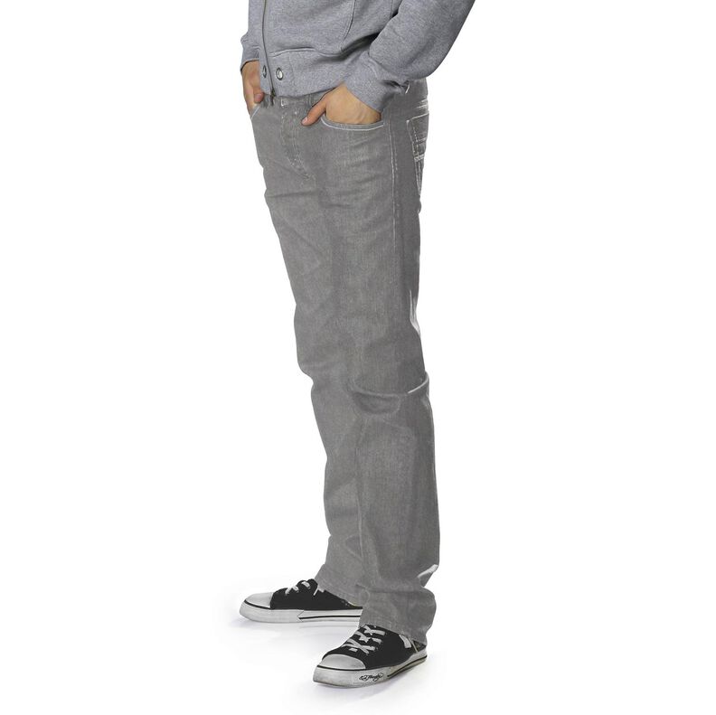 Stretch denim bomullsmix medium – grått,  image number 7