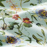 Bomullspoplin Blommor – ljusblått,  thumbnail number 2