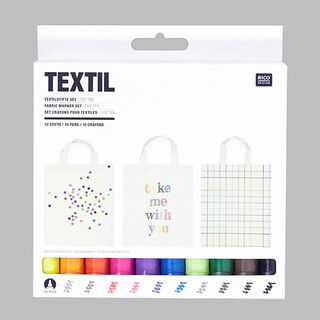 Textilpennor, set ”Top 10” | RICO DESIGN, 
