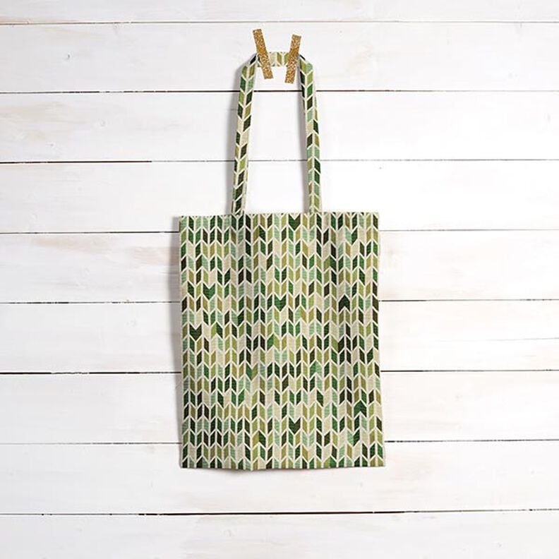 Jacquard Gobeläng Sicksack – grön, image number 6