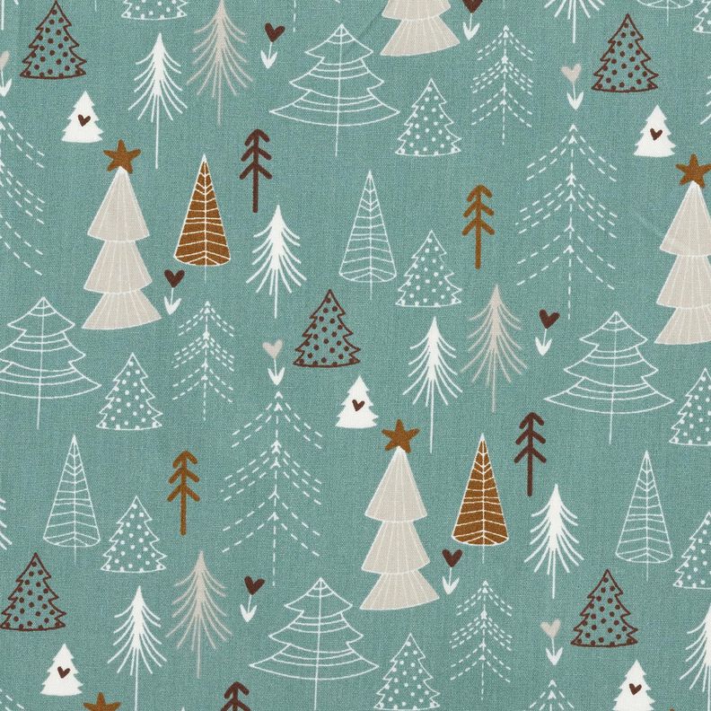 Bomullstyg Poplin Minimalistiska granar – vass,  image number 1