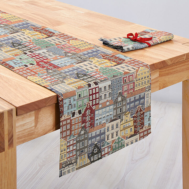 Dekorationstyg gobeläng hus – ljusbeige,  image number 6
