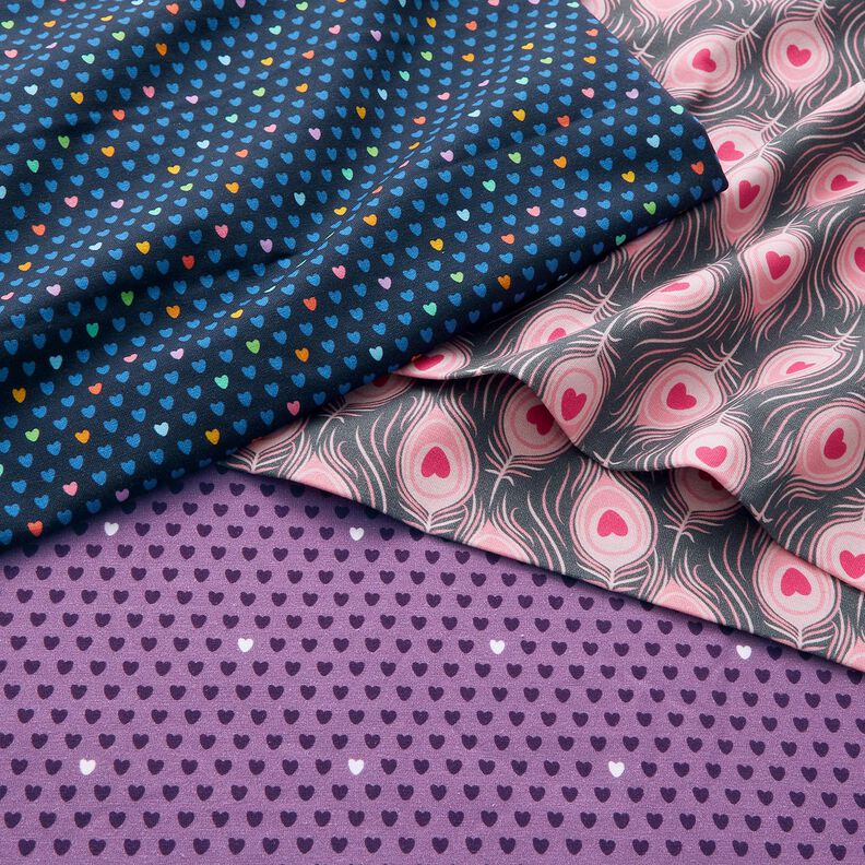 Bomullsjersey Pavo | Stoff&Liebe – kungsblått/intensiv rosa,  image number 5