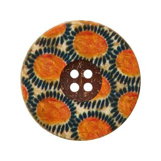 Polyesterknapp Folklore - orange, 
