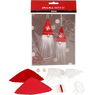 Mini Kreativ-Set Jultomtar att hänga upp [ 2 styck ], 