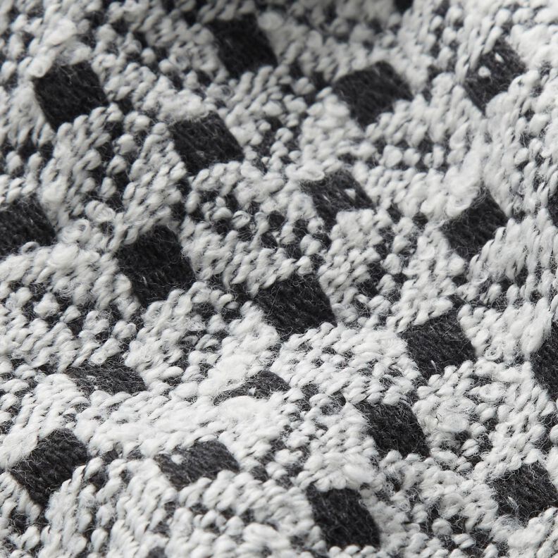 Kapptyg små fyrkanter – vit/svart,  image number 3