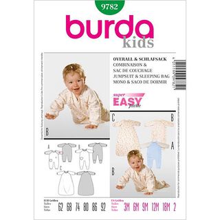 Babyoverall / Sovsäck, Burda 9782, 