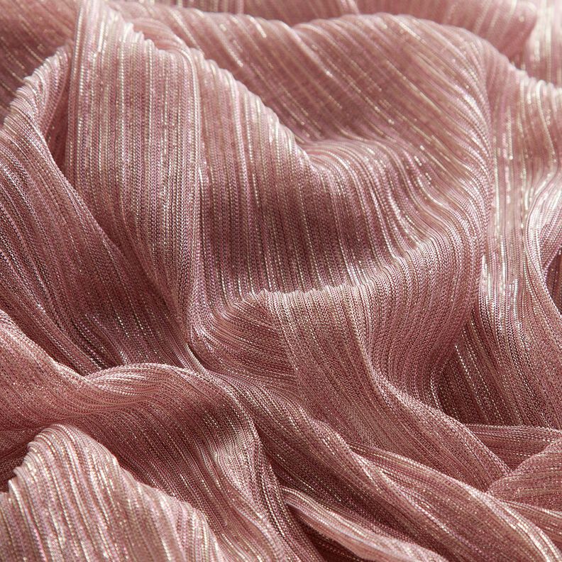 genomskinliga plissé-glitterränder – rosa,  image number 6