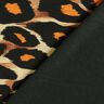 Viskosjersey Stora leopardfläckar – brun/brandgul,  thumbnail number 4