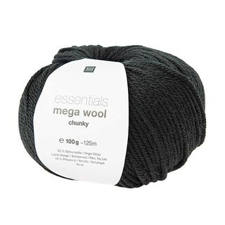 Essentials Mega Wool chunky | Rico Design – svart, 
