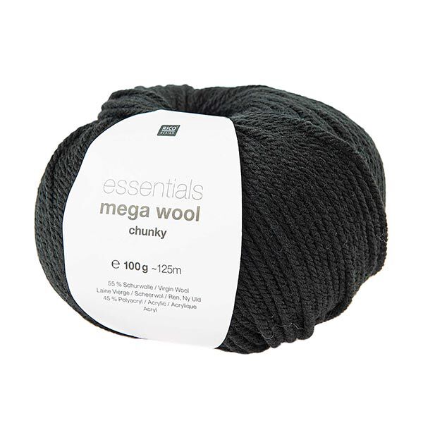 Essentials Mega Wool chunky | Rico Design – svart,  image number 1