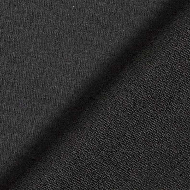 L&auml;tt french terry enf&auml;rgad &ndash; svart,  image number 4