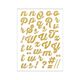 Strykfolie Glitter A-Z – guld metallisk | Rico Design,  thumbnail number 2